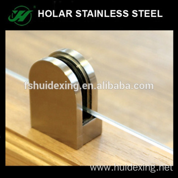 Stainless steel glass clamps for stairs handrail